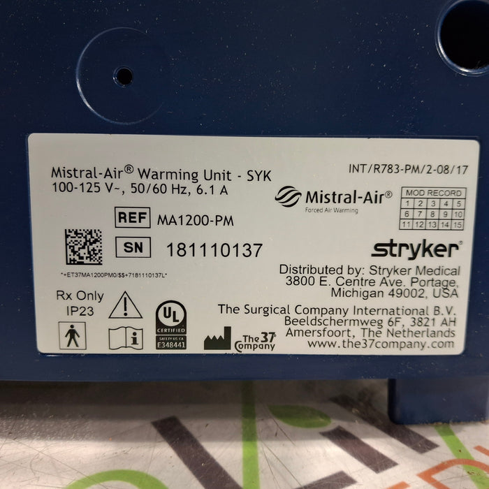 Stryker Mistral-Air Forced Air Warming System