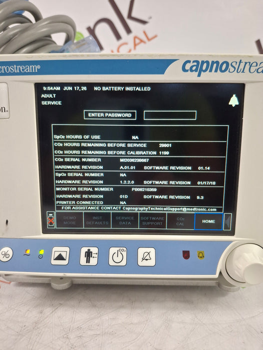 Oridion Capnostream 20P Capnography Monitor