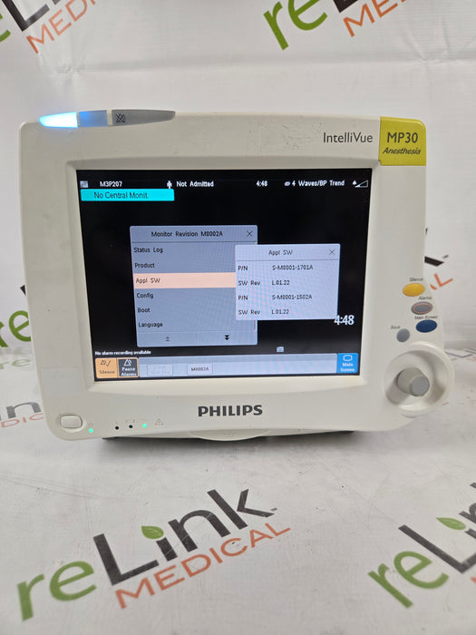 Philips IntelliVue MP30 - Anesthesia Patient Monitor
