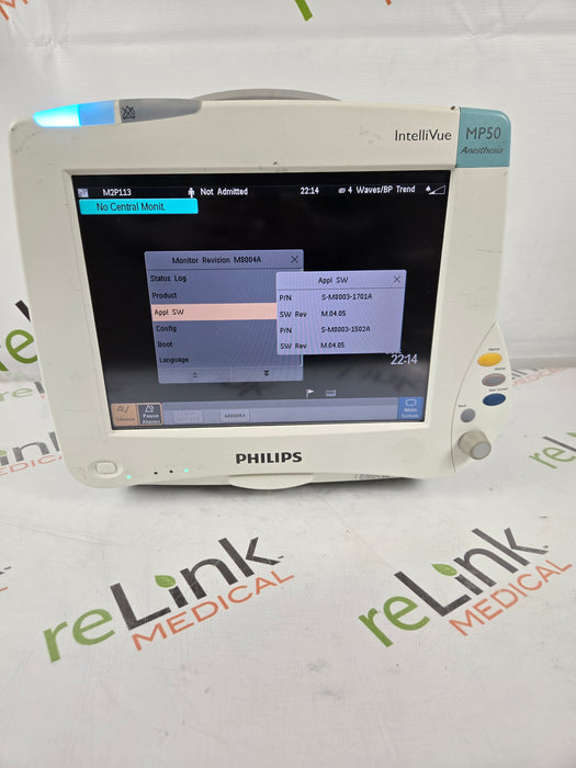 Philips IntelliVue MP50 - Anesthesia Patient Monitor