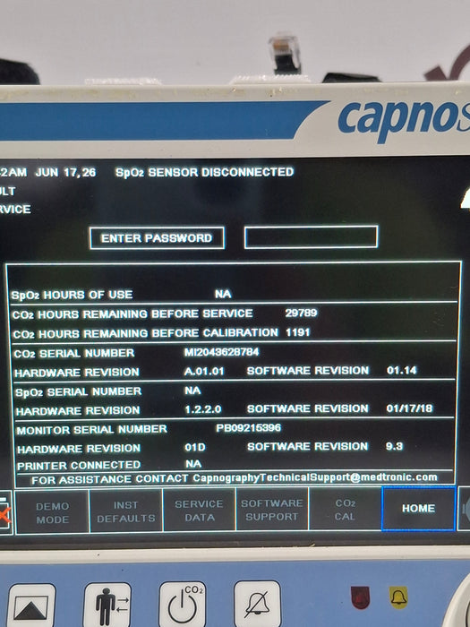 Oridion Capnostream 20P Capnography Monitor