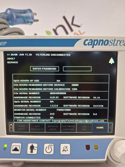 Oridion Capnostream 20P Capnography Monitor