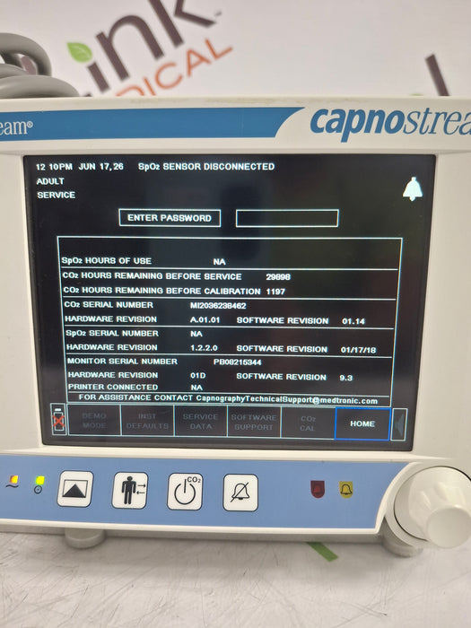 Oridion Capnostream 20P Capnography Monitor