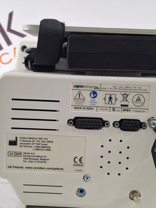 Oridion Capnostream 20P Capnography Monitor