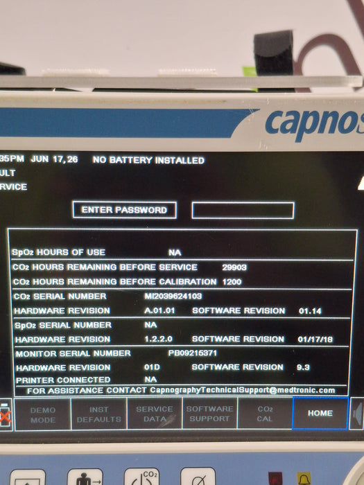 Oridion Capnostream 20P Capnography Monitor