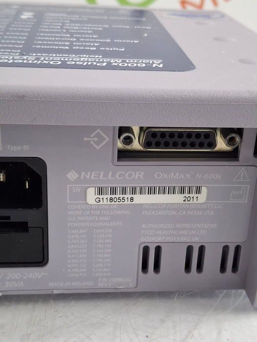 Nellcor OxiMax N-600x Pulse Oximeter
