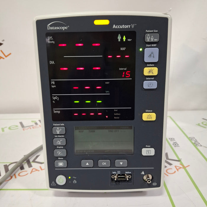 Mindray Datascope Accutorr V Vital Signs Monitor