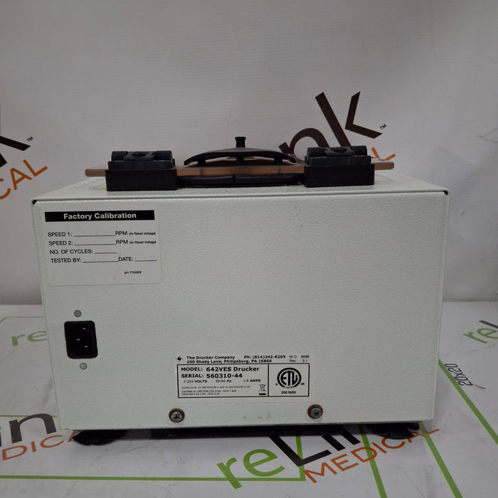Drucker Diagnostics 642VES Drucker Centrifuge