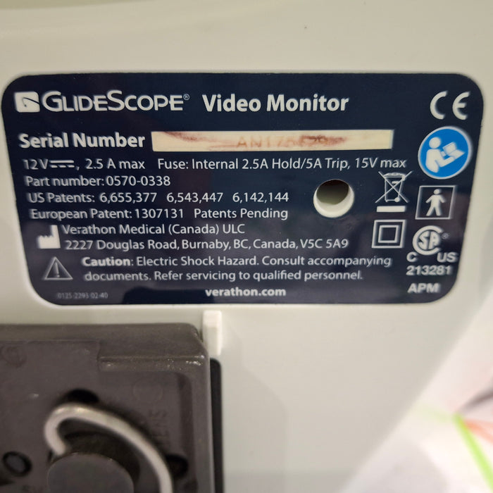 Verathon Medical, Inc Glidescope Video Laryngoscope