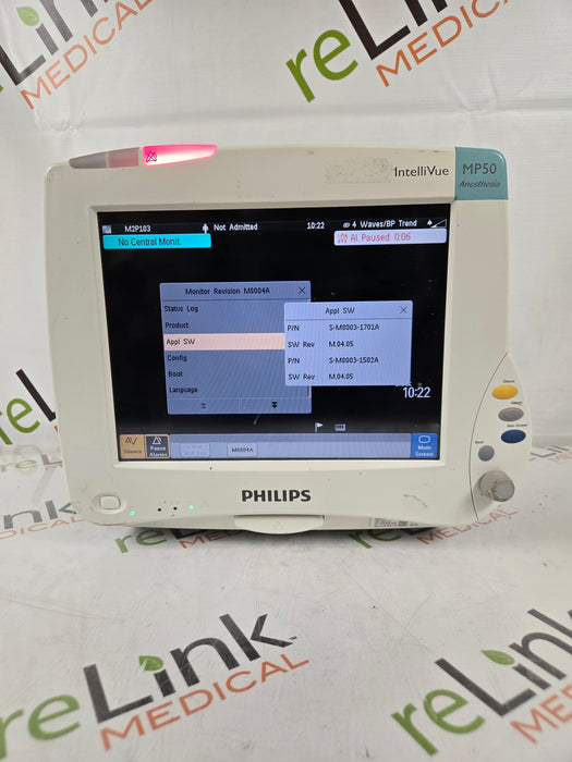 Philips IntelliVue MP50 - Anesthesia Patient Monitor