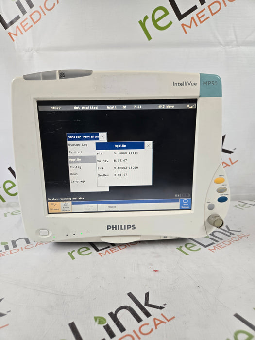 Philips IntelliVue MP50 Patient Monitor