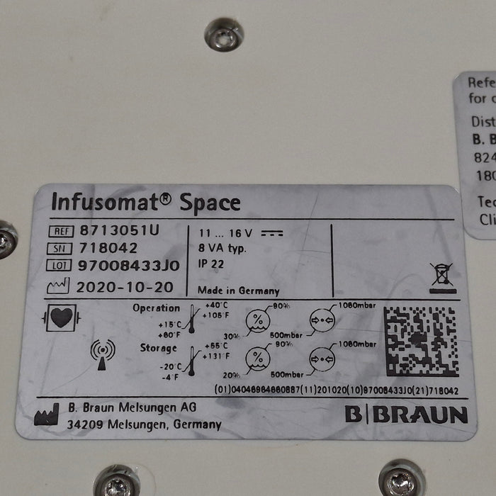 B. Braun Infusomat Space Infusion Pump