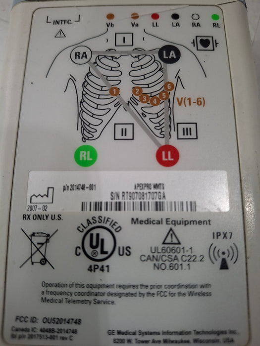 GE Healthcare ApexPro CH Telemetry Transmitter