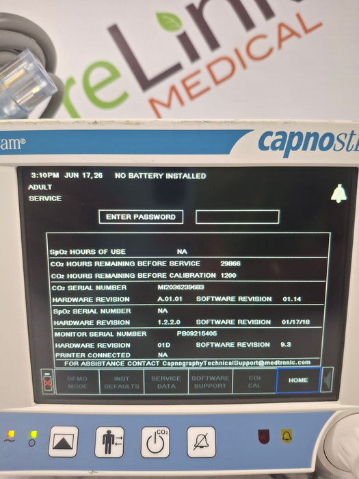 Oridion Capnostream 20P Capnography Monitor