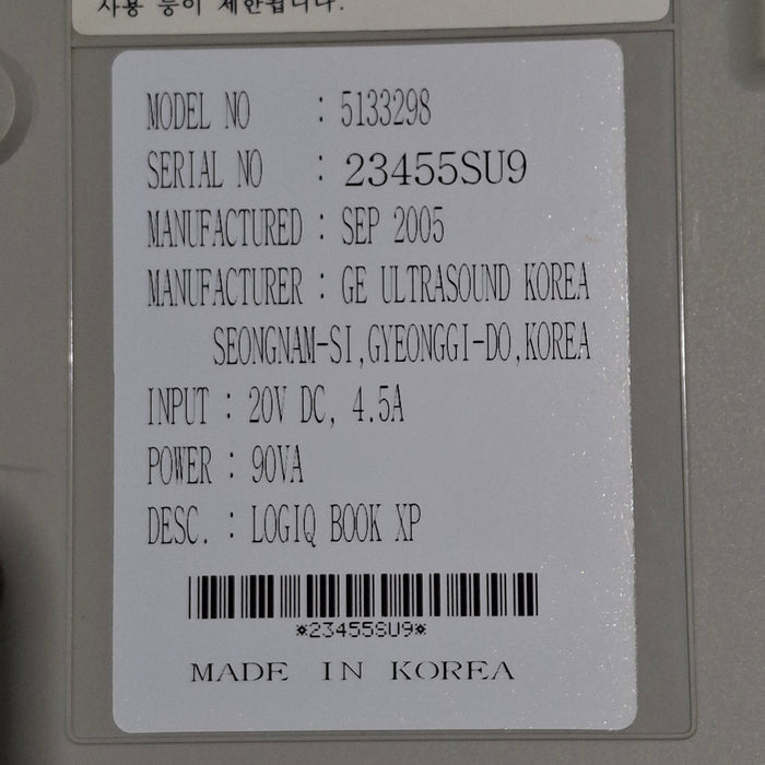 GE Healthcare Logiq Book XP Portable Ultrasound