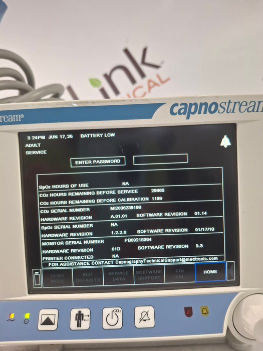 Oridion Capnostream 20P Capnography Monitor