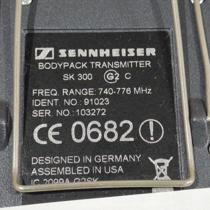 Sennheiser Electronic Corporation SK 500 Bodypack Transmitter