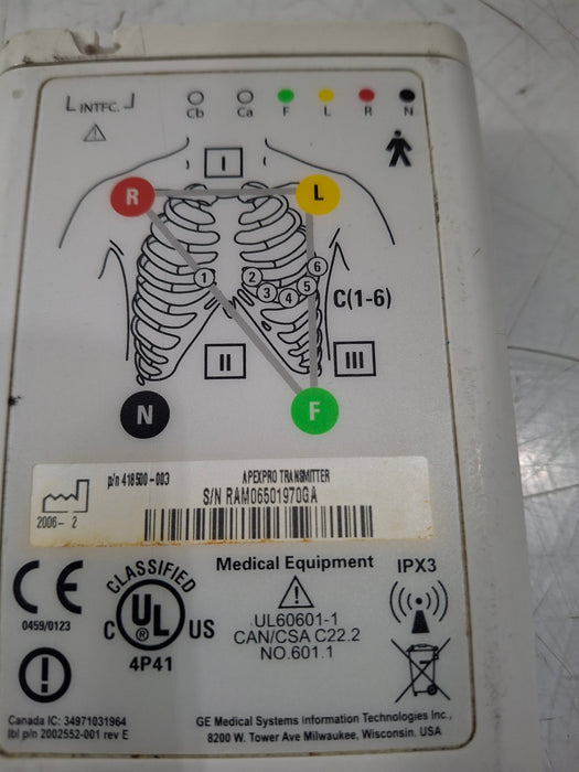 GE Healthcare ApexPro Telemetry Transmitter