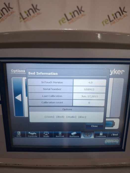 Stryker InTouch 2141 Critical Care Hospital Bed