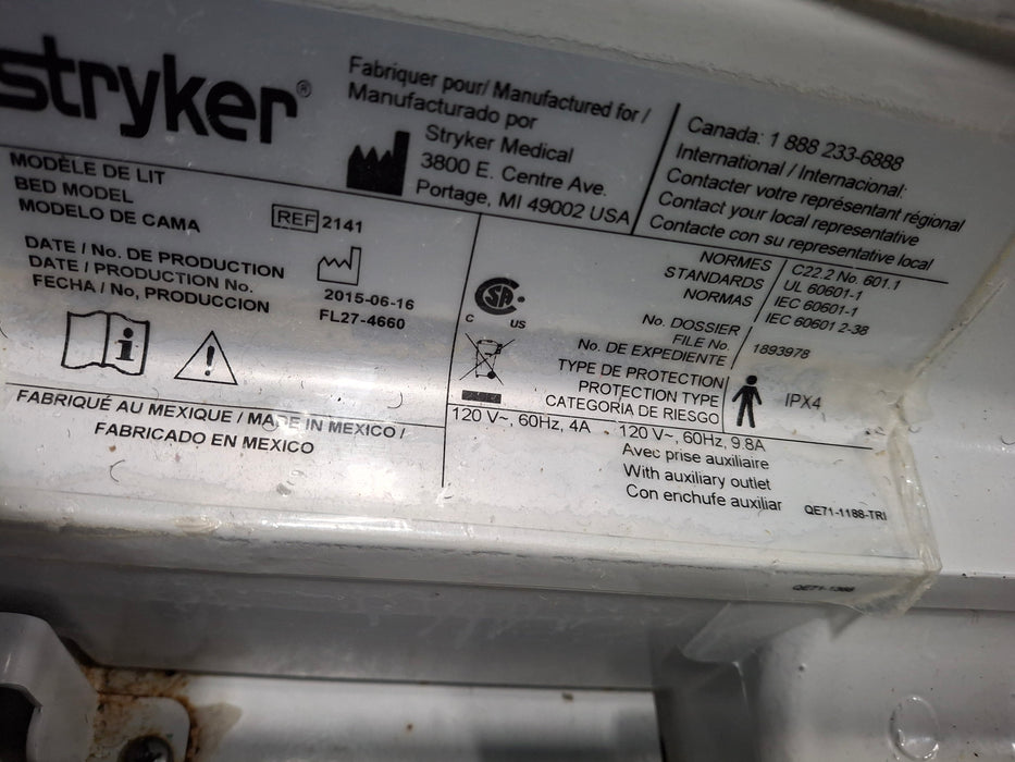 Stryker InTouch 2141 Critical Care Hospital Bed