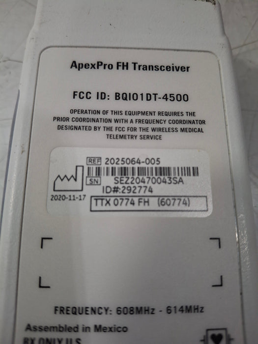 GE Healthcare ApexPro FH Telemetry Transmitter
