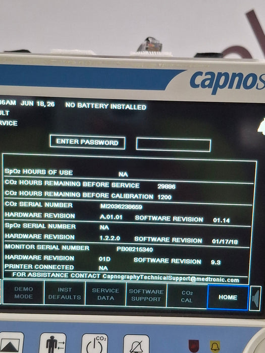 Oridion Capnostream 20P Capnography Monitor