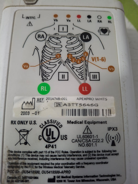 GE Healthcare ApexPro Telemetry Transmitter