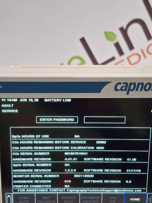 Oridion Capnostream 20P Capnography Monitor