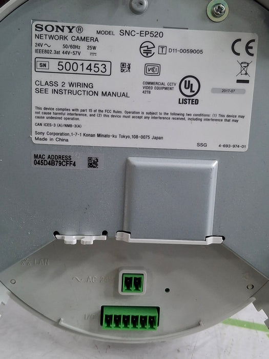 Sony SNC-EP520 IPELA Commercial PTZ Surveillance Camera