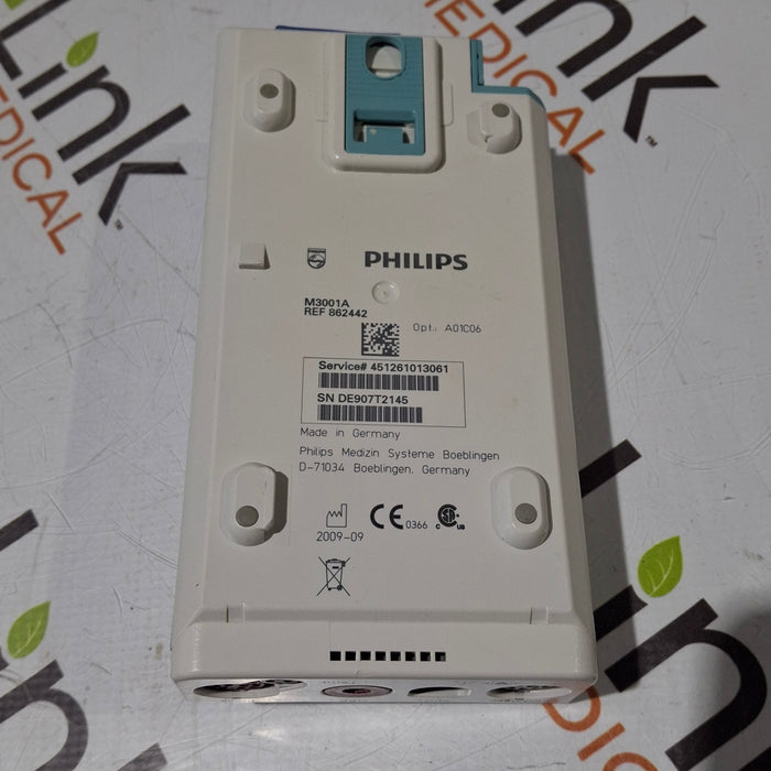 Philips M3001A-A01C06 Fast SpO2, NIBP, ECG, Temp, IBP MMS Module