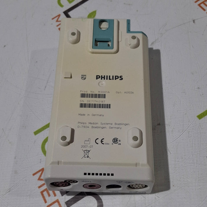 Philips M3001A-A01C06 Fast SpO2, NIBP, ECG, Temp, IBP MMS Module