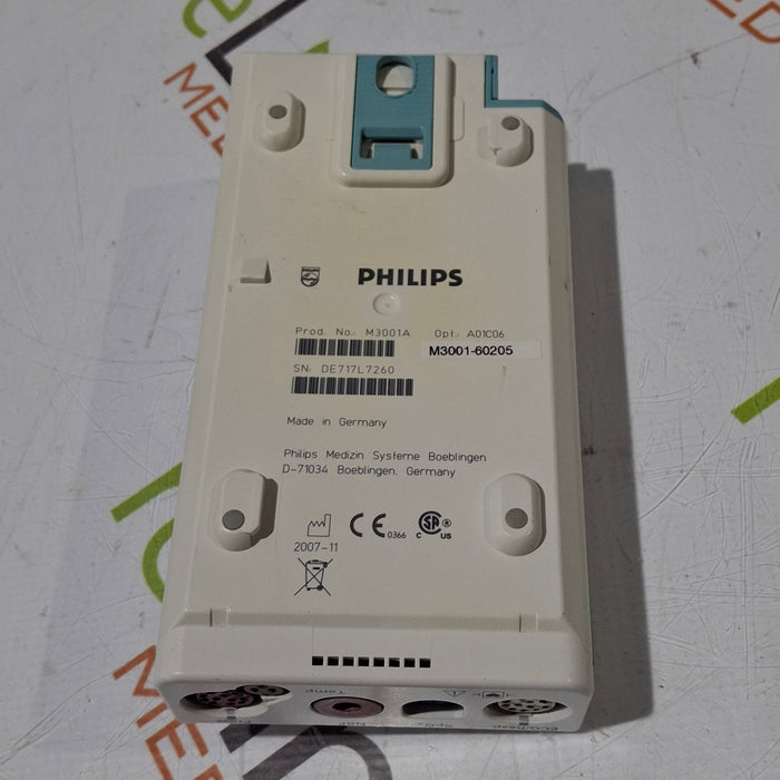 Philips M3001A-A01C06 Fast SpO2, NIBP, ECG, Temp, IBP MMS Module