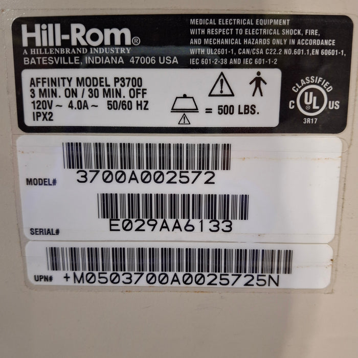Hill-Rom Affinity 4 Patient Birthing Bed
