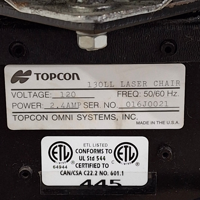 Topcon Medical 130LL Laser Chair