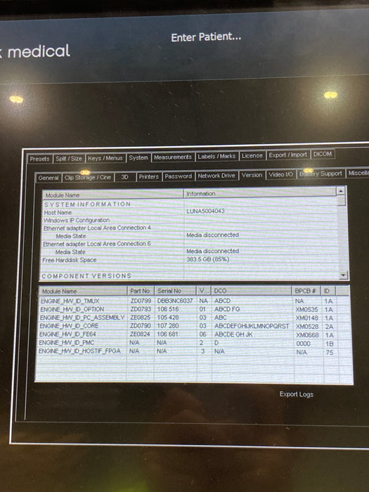 B-K Medical Flex Focus 800 Ultrasound
