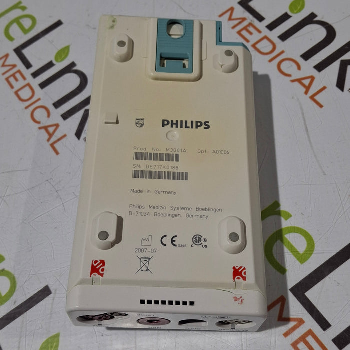 Philips M3001A-A01C06 Fast SpO2, NIBP, ECG, Temp, IBP MMS Module