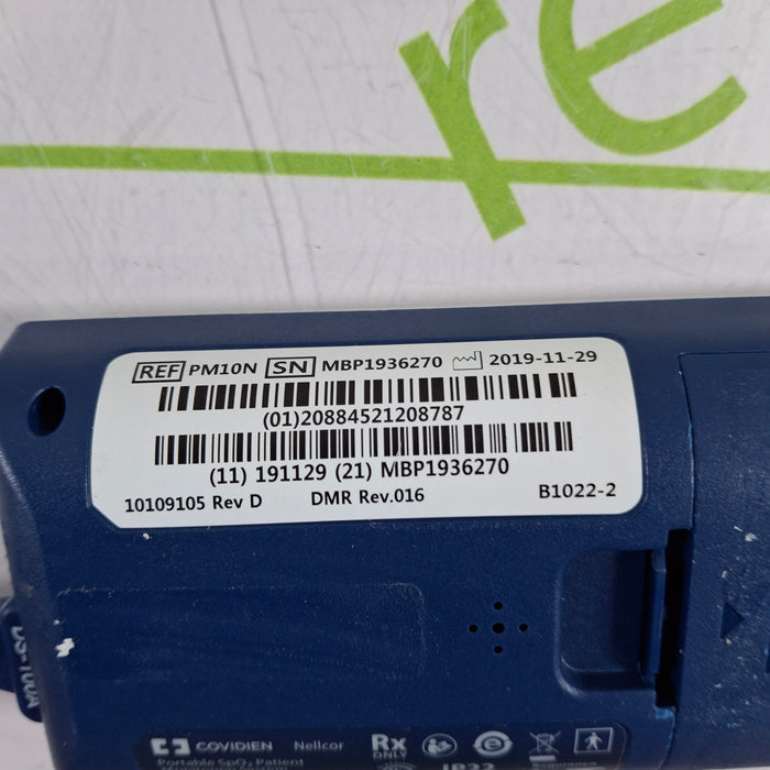 Covidien PM10N Nellcor Portable SpO2 Patient Monitoring System