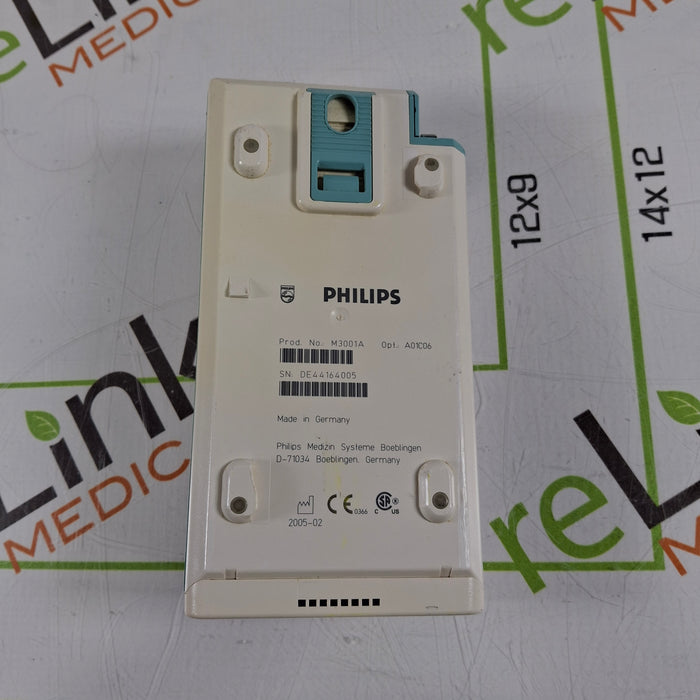 Philips M3001A-A01C06 Fast SpO2, NIBP, ECG, Temp, IBP MMS Module