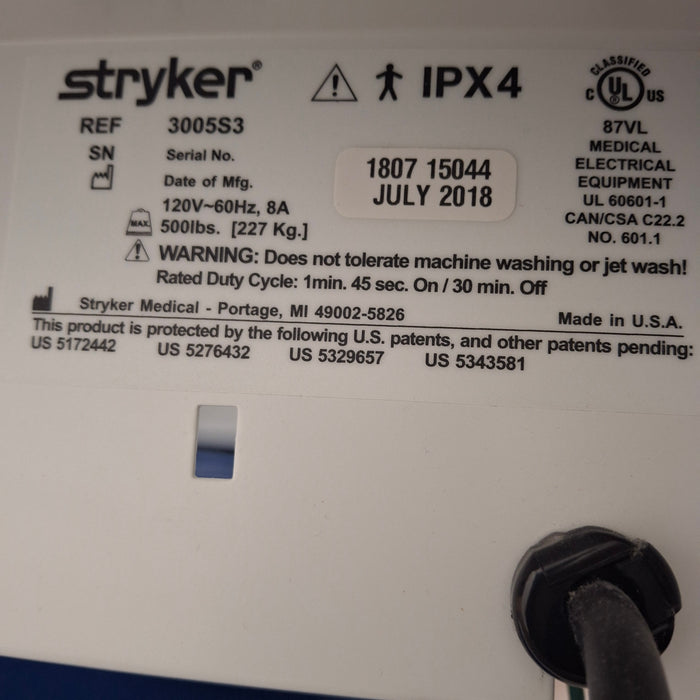 Stryker Secure III 3005 Hospital Bed