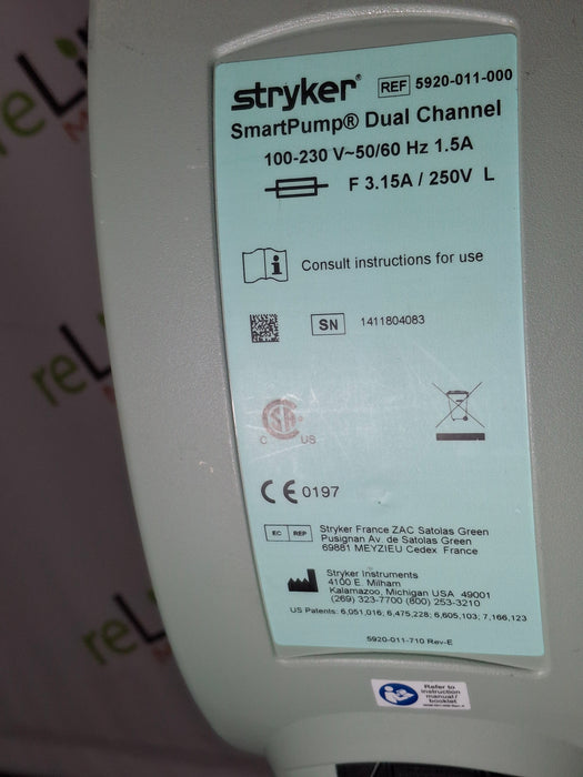 Stryker SmartPump Dual Channel Tourniquet