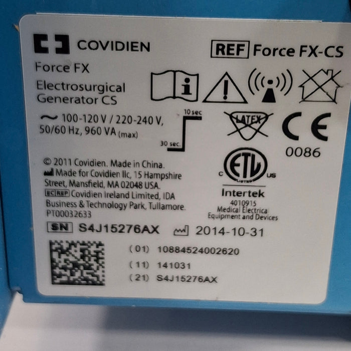 Covidien Valleylab Force FX-C Electrosurgical Generator