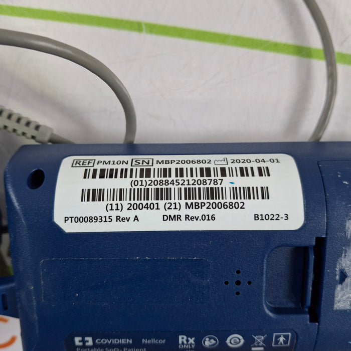 Covidien PM10N Nellcor Portable SpO2 Patient Monitoring System