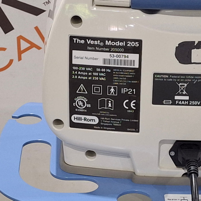 Hill-Rom The Vest 205 Airway Clearance System