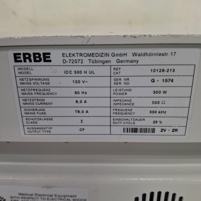 Erbe ICC 300 Electrosurgical Unit