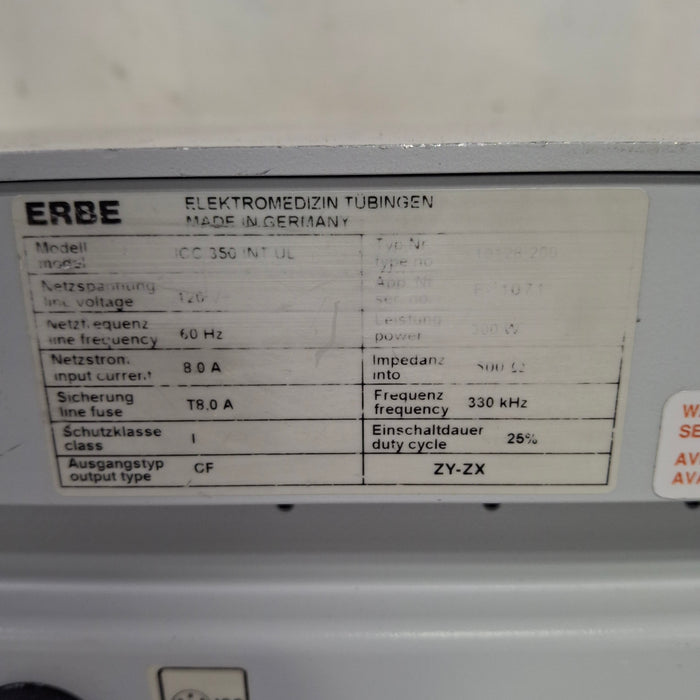 Erbe ICC 350 Electrosurgical Unit