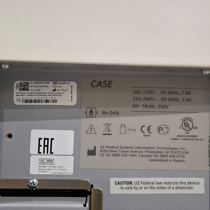 GE Healthcare Case 6.7 Stress Test Console