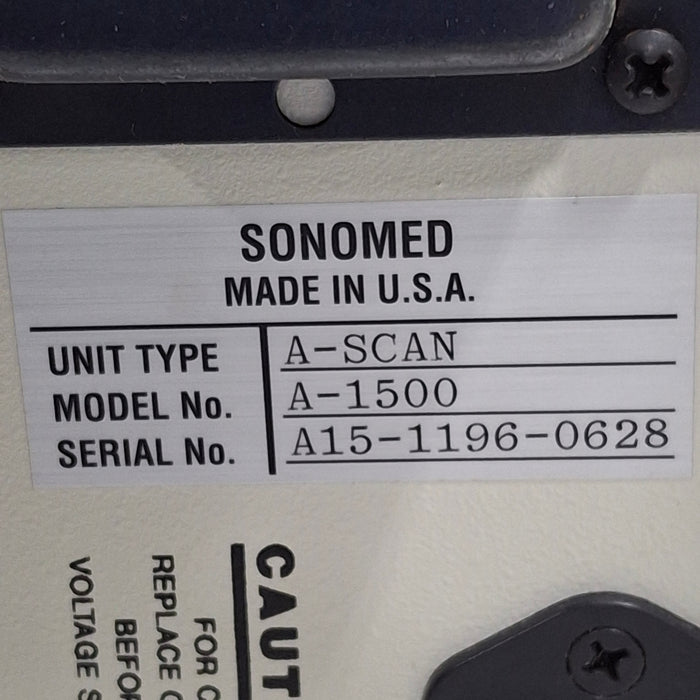 Sonomed Escalon A-Scan A 1500 Ophthalmic Ultrasound