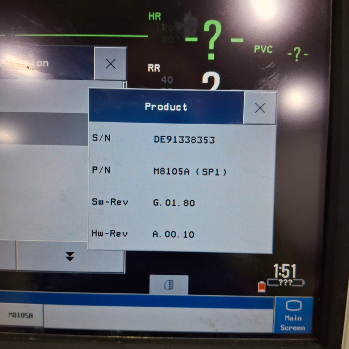 Philips Intellivue MP5 - ECG, Fast SpO2, NIBP, Press, Temp Patient Monitor