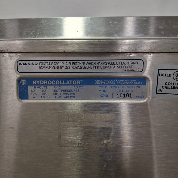 Chattanooga Group Hydrocollator Model C-5 Cold Pack Chilling Unit