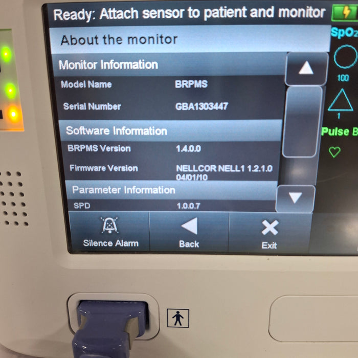 Covidien GR101704 Bedside Respiratory Patient Monitoring System